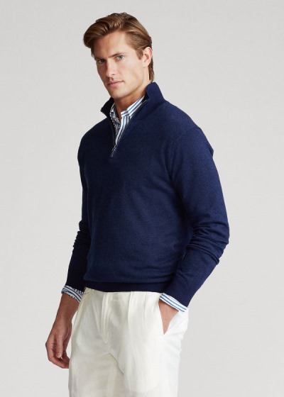 Men's Polo Ralph Lauren Birdseye Cotton-Blend Sweater | 408527MZP